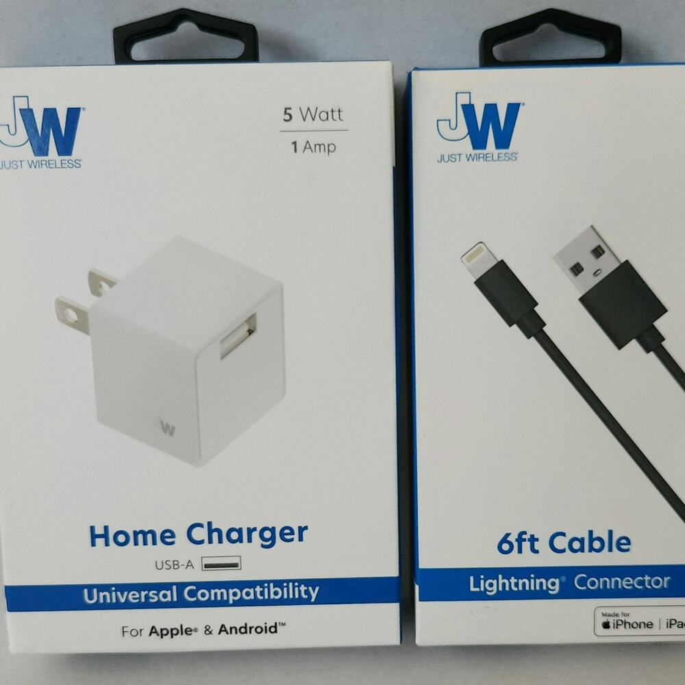 Charger set for iPhone or iPad lightning connector